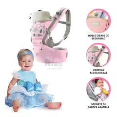 GENERICO - Mochila Modal para Bebe Ballenita Rosado Y+Regalo Agendita