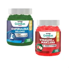 GENERICO - GOMITAS DE VINAGRE DE MANZANA + ESPITULINA SELENIO SOTTCOR X2