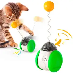 VARIOS - Juguete para Gatos Carro Balancín con Sonido Verde h21061