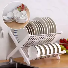 GENERICO - Secaplatos de Cocina modelo X Escurridor Organizador de Tazas Platos
