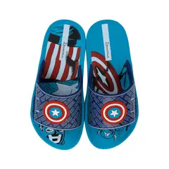 MARVEL - Sandalias Deluxe Capitan America Celeste Niño