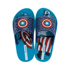 MARVEL - Sandalias Deluxe Capitan America Celeste Niño