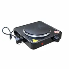 GENERICO - Cocina Electrica Elegante de 1 Hornilla Negro Portatil Elegante