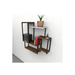 TU MESITA - Estante de pared Corea Color MarrónBlanco