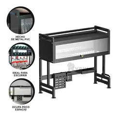 RYBIU IMPORT - Escurridero Eficiente para Loza en Negro Y+Post-it Adhesivos