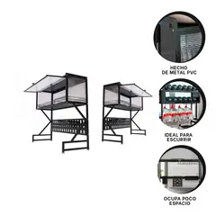 GENERICO - Escurridero Util para Cocina Negro Y+Banderitas Adhesivas