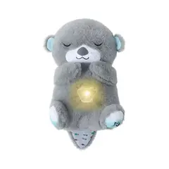 GENERICO - Peluche Nutria Dormilona Respira Musical - Plomo