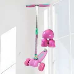 OKA - SCOOTERS MAXI PARA NIÑAS CON EQUIPO DE PROTECCIÓN PLEGABLE