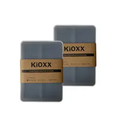 KIOXX - Set de 2 Cubetas de Silicona 6 Cavidades Negra