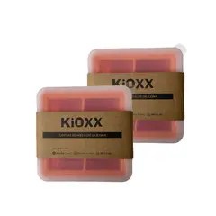 KIOXX - Set de 2 Cubetas de Silicona 4 Cavidades Naranja