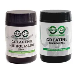 ALKALINE CARE - Colágeno Hidrolizado 300gr + Creatina con maca negra 300gr