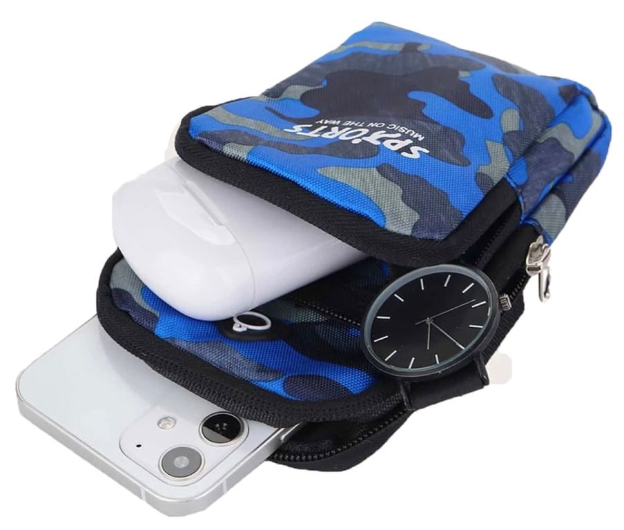 Funda Brazalete para celular Deportivo para Correr y ejercicios - Azul