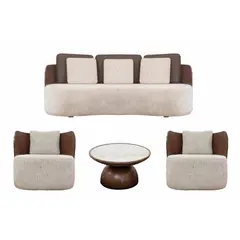 GIORDANO - SOFA MOD. CONCETTA + 2 BUTACAS + MESA CENTRAL