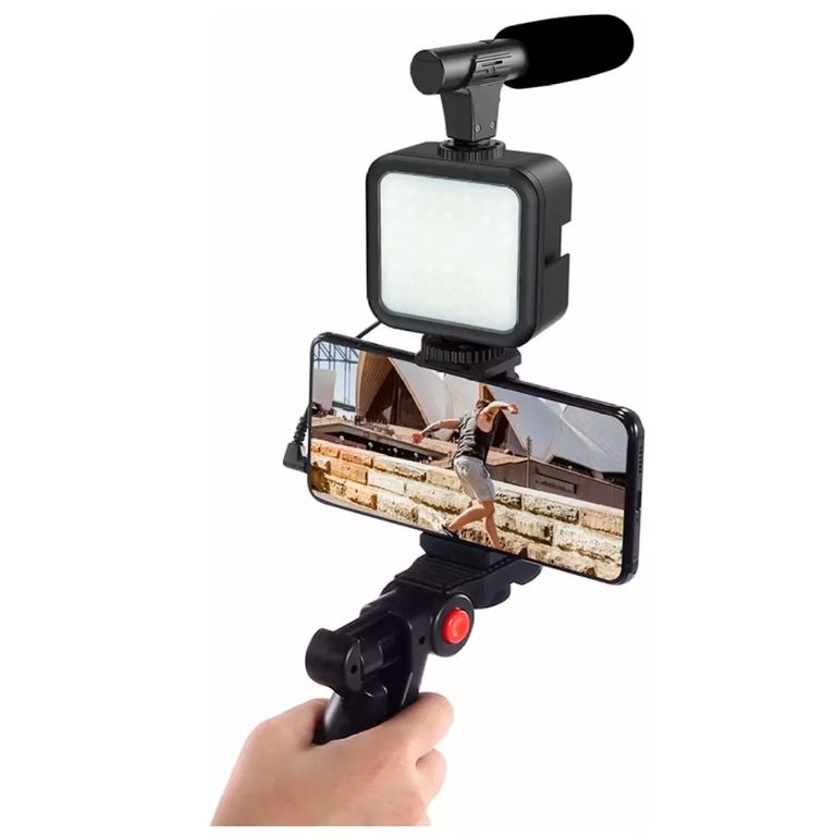Accesorios para Grabaciòn De Videos Tik Toks Con microfono y luz Led
