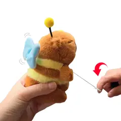 GENERICO - Llavero Peluche Capibara Abejita con movimiento de alas IP 653142