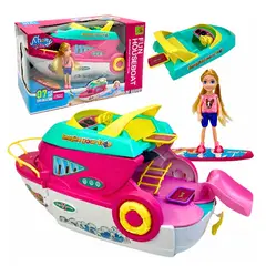 GENERICO - Mini Yate Surf de Verano con Accesorios Acuaticos