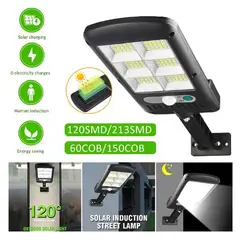 SEISA - MINI LÁMPARA SOLAR 4 CELDAS 120 LED EXTERIOR FAROLA PORTATIL