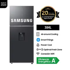 SAMSUNG - Refrigeradora Top Mount 384Lt RT38DG6730B1 Negro