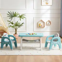 PERU IMPORTACIONES - Juego de Mesa con 2 sillas Infantil para Niños