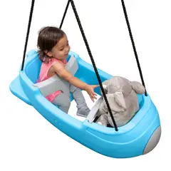 STEP 2 - COLUMPIO PARA DOS NIÑOS COHETE NAVE ESPACIAL - JUEGO INFANTIL