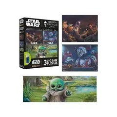 STAR WARS - Rompecabeza Pack De 3 Incluye Goma
