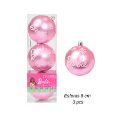 BARBIE - Set de Esferas de Navidad x 3 pcs Mod.2