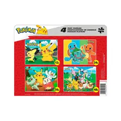 BUFFALO - Pokemon Puzzle Set de 4 Modelos Pikachu Eevee