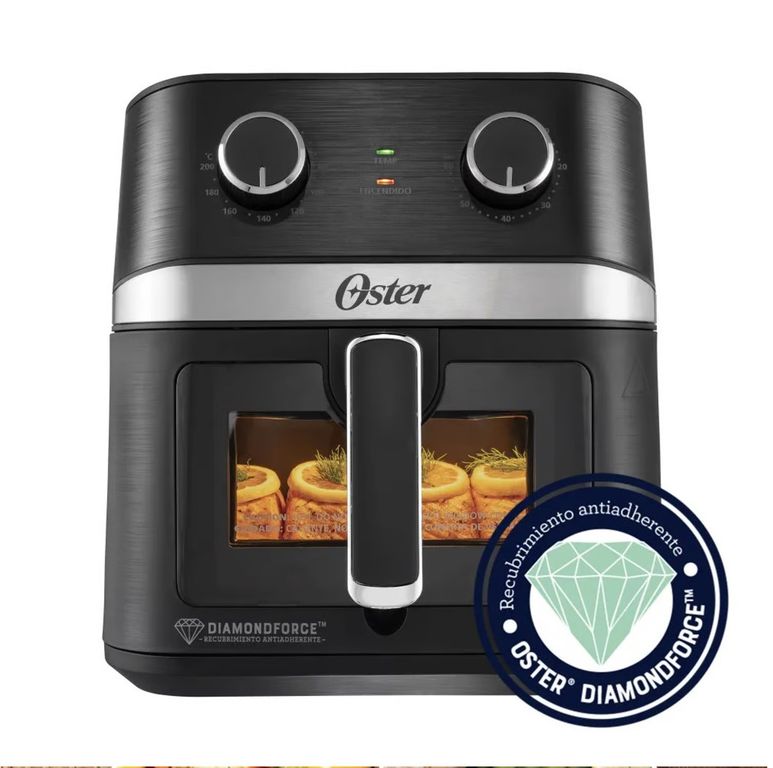 Freidora de Aire ManualDiamondForce Ventana y Luz Interna 6L de Capacidad CKSTAF60WMDF