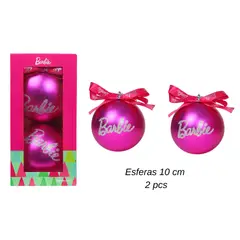 BARBIE - Set de Esferas de Navidad x 2 pcs Mod.9