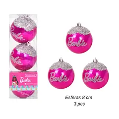 BARBIE - Set de Esferas de Navidad x 3 pcs Mod.4