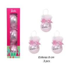 BARBIE - Set de Esferas de Navidad x 3 pcs Mod.6