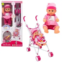 GENERICO - SET MUÑECA CON COCHE Y ACCESORIOS TUTU LOVE