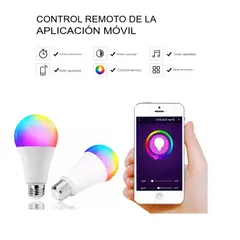 GENERICO - Foco RGB Smart Inteligente WiFi Alexa y Google 9W