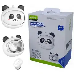 EWTTO - Audífonos Bluetooth Diseño Panda y Rostro Intercambiable