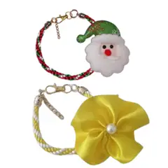 GENERICO - DUO COLLARES FESTIVOS PARA GATOS O PERROS CHIQUITOS TALLA 2