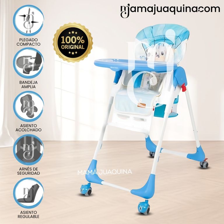 Silla de Comer «TEYLAR» Sky Blue