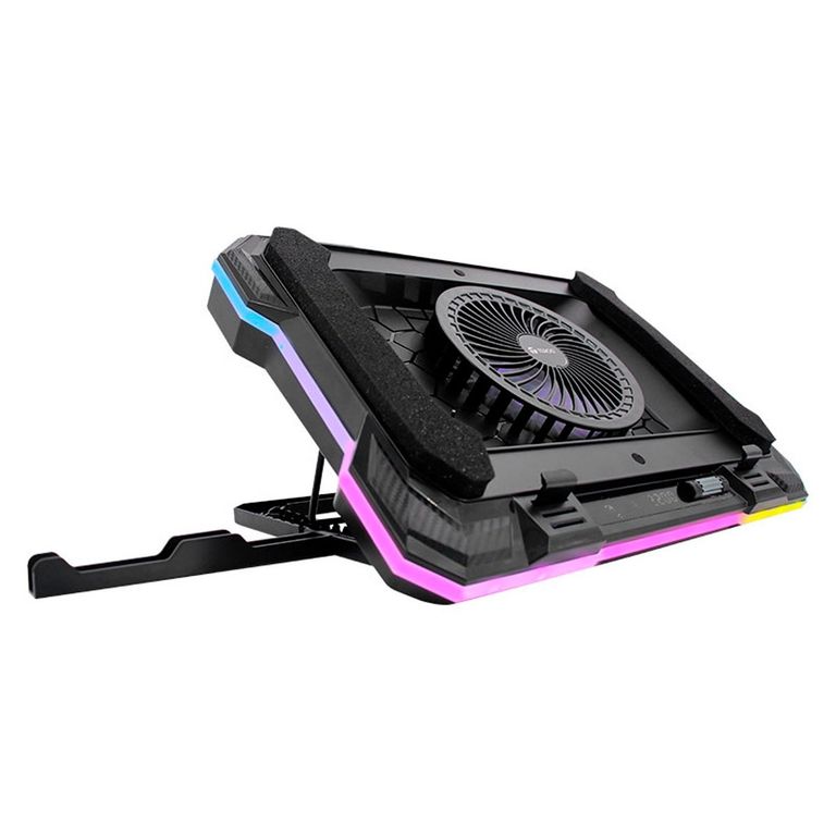 Cooler Para Laptop Te-7133n Rgb De 14 Hasta 19 Led Agua