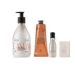 NATURA - Kit Ekos castaña crema corporal de manos jabon y jab liq