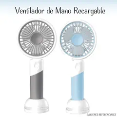 GENERICO - Mini Ventilador Portátil Recargable - con Soporte