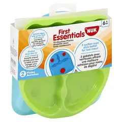 NUK - Plato con divisiones - Set x 2 platos con ventosa