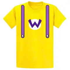 GENERICO - Polos Algodon Wario Amarillo Peluche - Talla 6 hasta XL