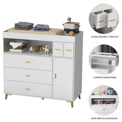 GENERICO - Comoda Cambiador Bebe 2en1 Elysia Amore Home