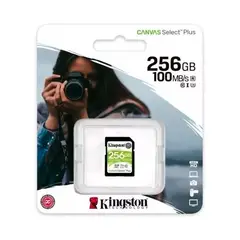 KINGSTON - MEMORIA SDHC 256GB 100MBS C10 UHS-I NEGRO PN SDS2256GB