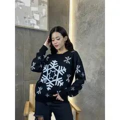 GENERICO - Chompa Mujer Navidad - Nathalie Love It - Negro