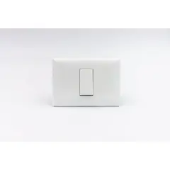 SINTHESI - CONMUTADOR DE 3 VIAS SIMPLE S22 PLACA BLANCA Y DADOS BLANCOS