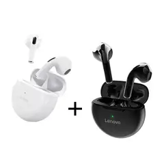 LENOVO - Audífonos HT38 Negro + Audífonos HT38 Blanco BT 5.0