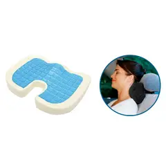 TERAFLEX - COJIN COXIS CON GEL FRIO REGALO COJIN CERVICAL 46x35x7 CM