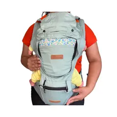 AIMAMA - Portabebe Verde Con Asiento Para Bebé