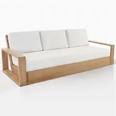 DMUEBLES - DM Sofá para Terraza Teddy - Blanco
