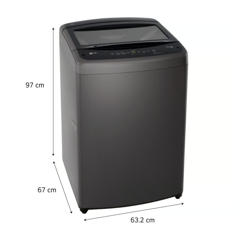 Lavadora Wt19bvtb 19 Kg Turbodrum Carga Superior Negro